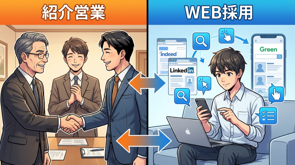 営業に強い事務所が、採用でつまずく理由と｜イラスト