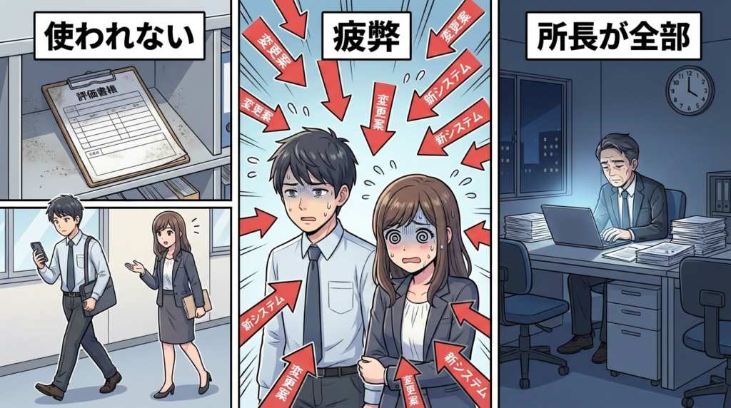 【コンサル選び】失敗する事務所の共通点と|イラスト