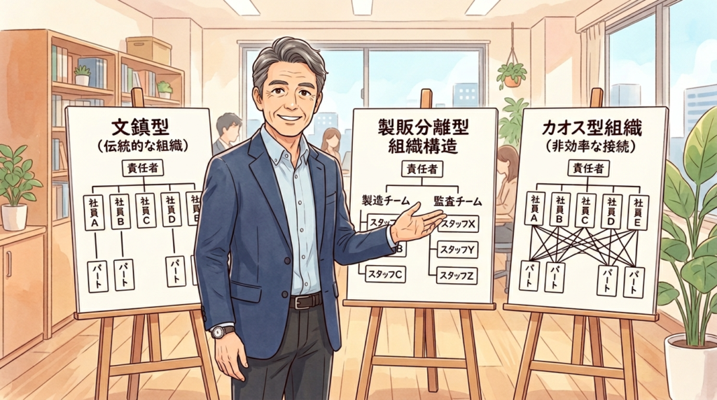 製販分離の組織体制3パターンカオス型の落とし穴アイキャッチ画像