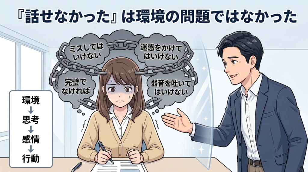 所長が職員のメンタルヘルスのためにできることを示すイラスト